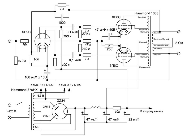 Однотактный ламповый усилитель 6П6С – RCA / SE tube amplifier | Sergei Klimanski